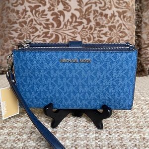Michael Kors Jet Set Travel Lg Double Zip Wristlet